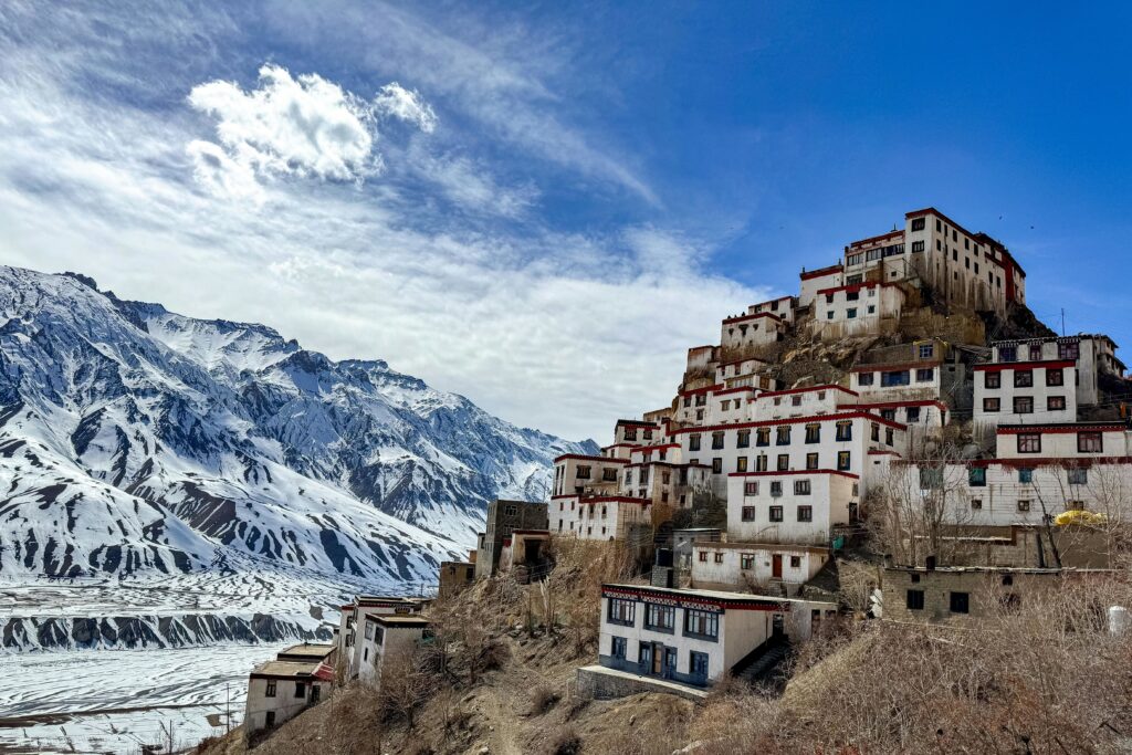 key monastery in spiti valley during winter.clbqd5yk z2dsssr